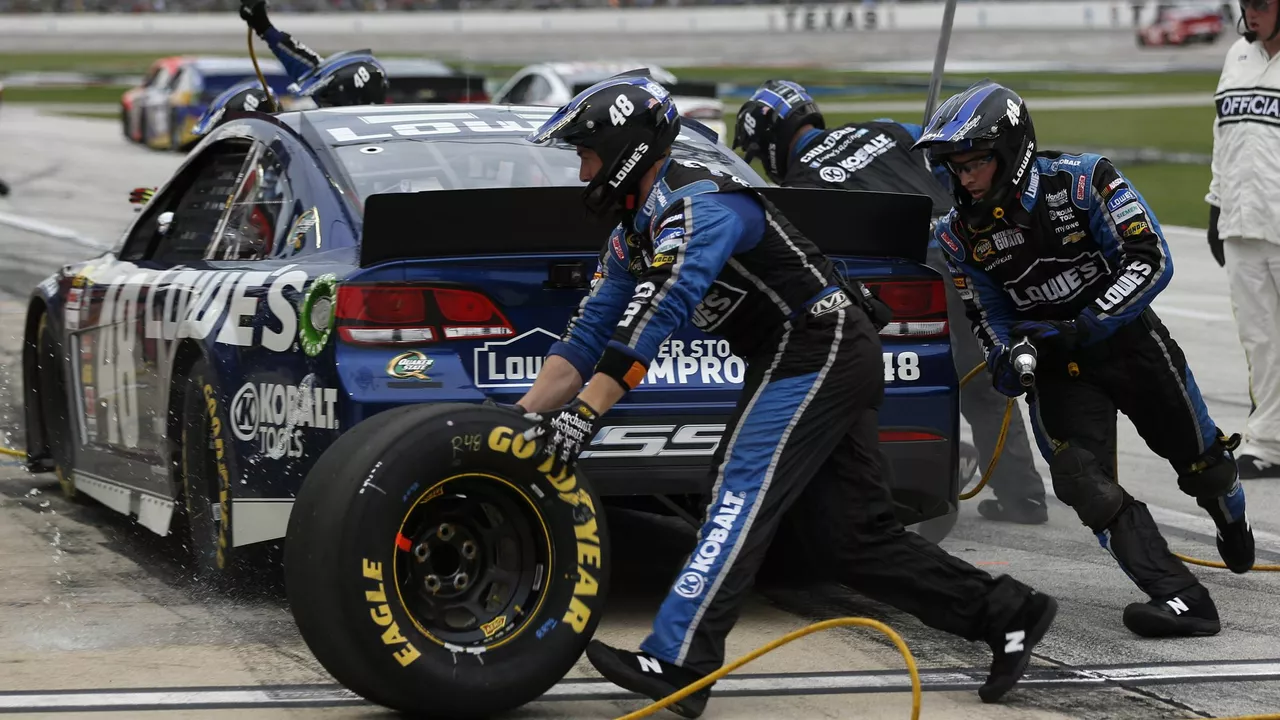 How are NASCAR tires changed?